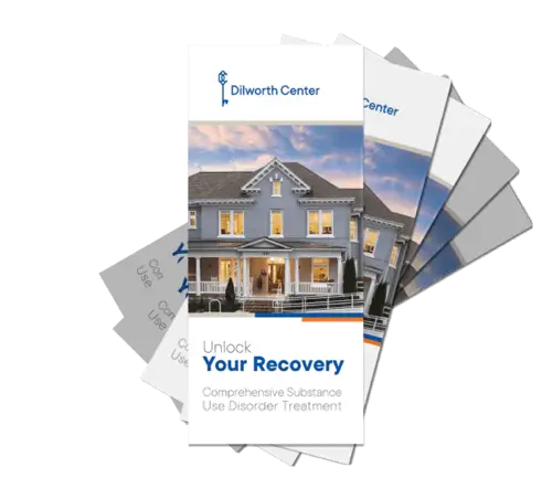 Brochure for the Dilworth Center in Charlotte showcasing recovery programs and substance use disorder treatment.