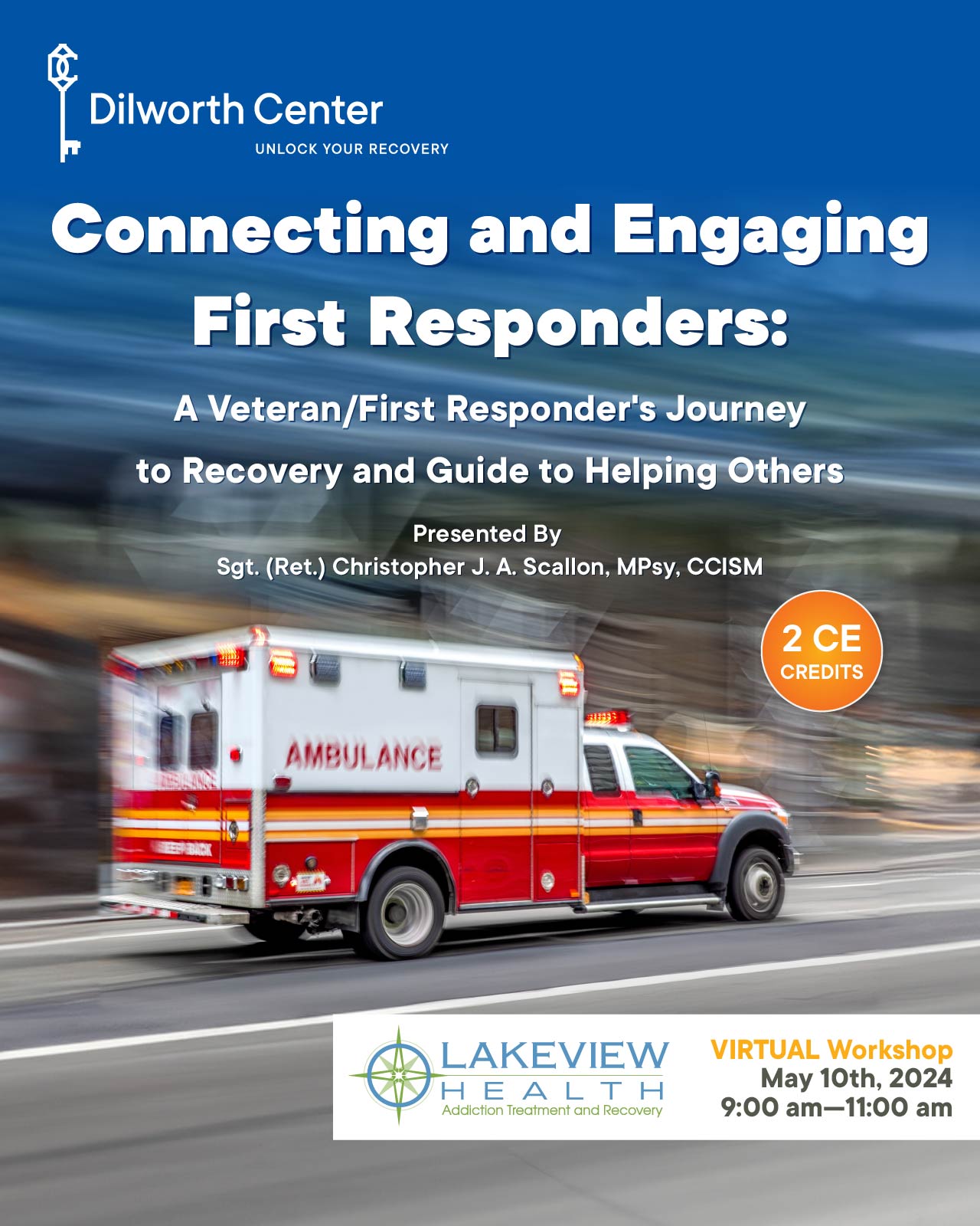 Engaging first responders training flyer