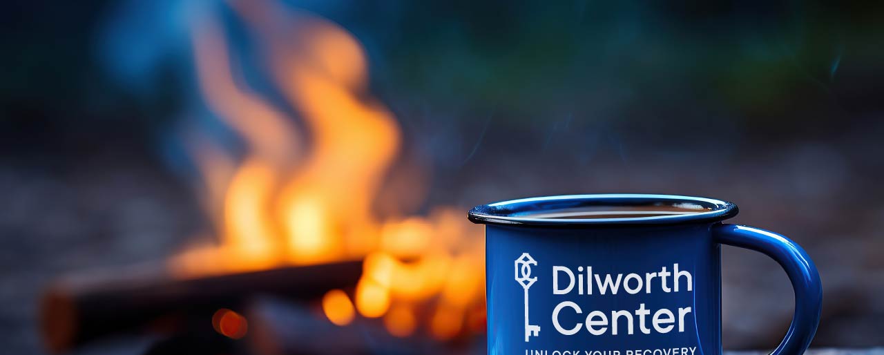 Dilworth Center Experiential Therapy Outdoor Cup Mug Fire