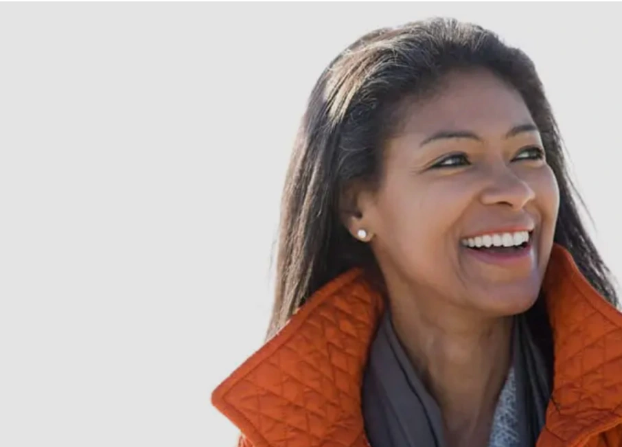 Young adult African American woman smiling